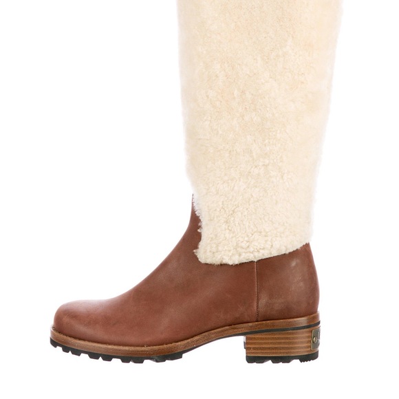 Ugg Chrystie Shearling Knee-High Riding Boots - Picture 2 of 4